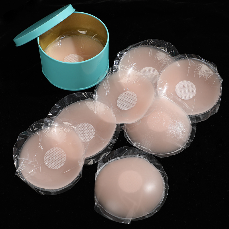 Strapless Bra Adhesive - FINETOO 5/6Pairs Reusable Invisible Silicone Nipple