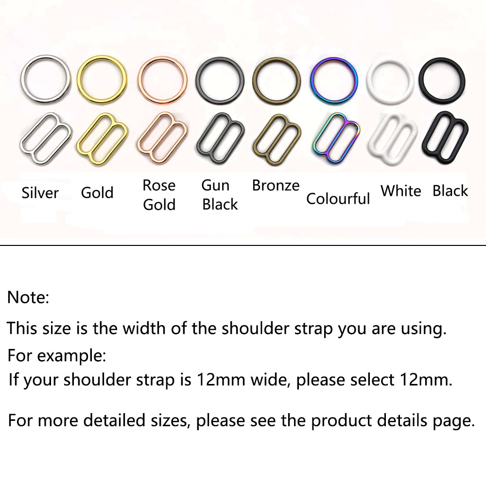10Sets Bra Rings And Sliders S - огляд і ціна Nursing Bra Clip
